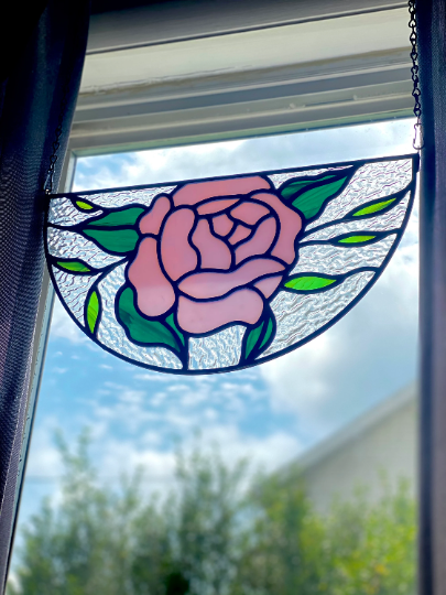 Rose Stained Glass, Made to Order